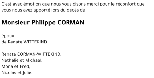 Philippe CORMAN