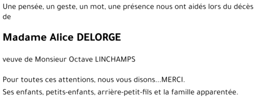 Alice DELORGE