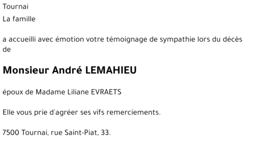 André LEMAHIEU
