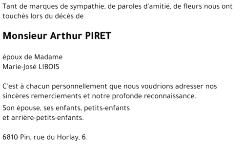 Arthur PIRET