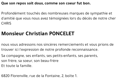 Christian PONCELET