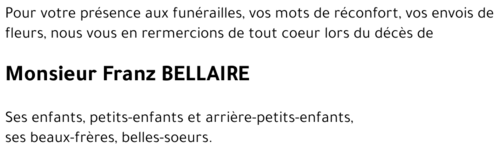 Franz BELLAIRE