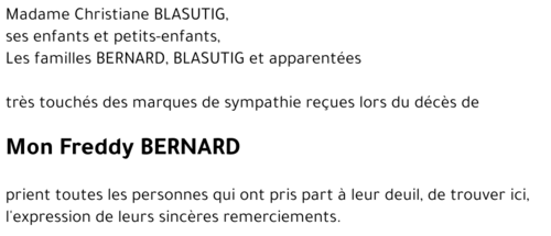 Freddy BERNARD
