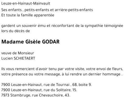 Gisèle GODAR