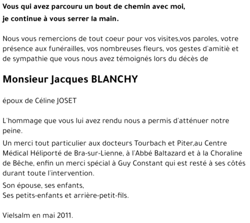 Jacques BLANCHY