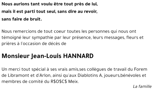 Jean-Louis HANNARD