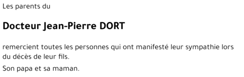 Jean-Pierre DORT