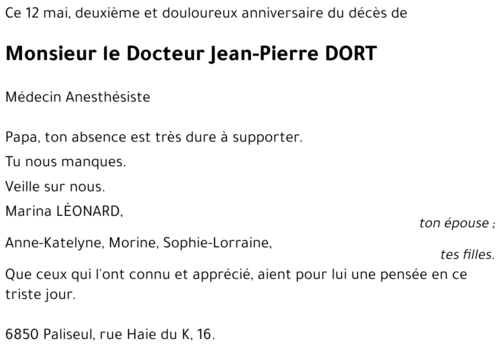 Jean-Pierre DORT