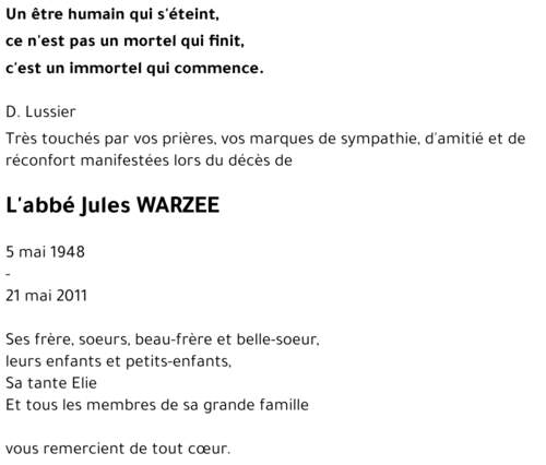 Jules WARZEE