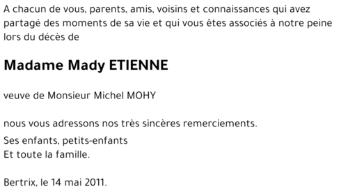 Mady ETIENNE