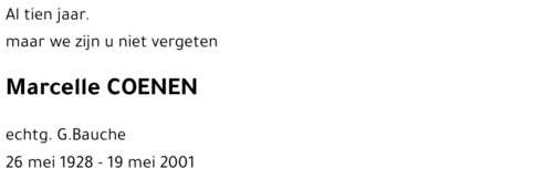Marcelle COENEN