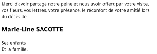 Marie-Line SACOTTE