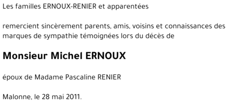 Michel ERNOUX