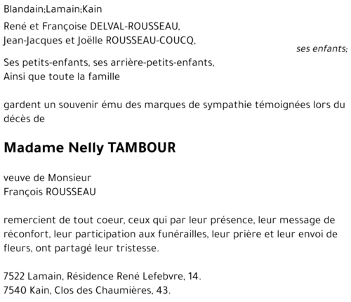 Nelly TAMBOUR