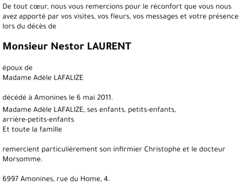 Nestor LAURENT