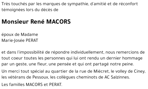 René MACORS
