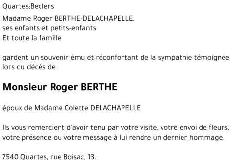 Roger BERTHE