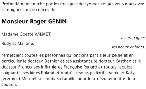 Roger GENIN