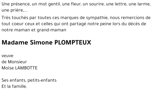 Simone PLOMPTEUX