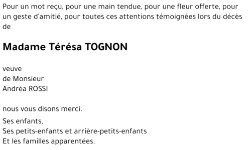 Térésa TOGNON