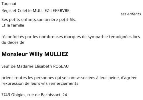 Willy MULLIEZ