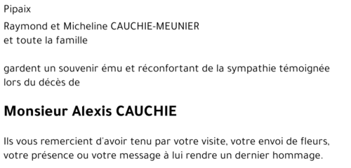 Alexis CAUCHIE