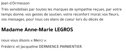 Anne-Marie LEGROS