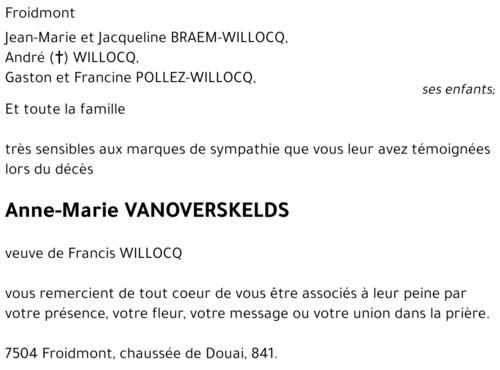 Anne-Marie VANOVERSKELDS