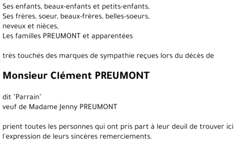 Clément PREUMONT