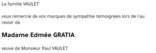 Edmée GRATIA