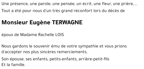 Eugène TERWAGNE
