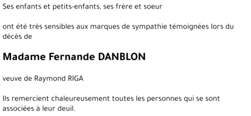 Fernande DANBLON