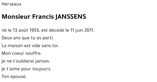 Francis JANSSENS