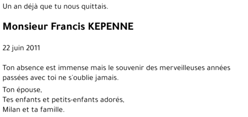 Francis KEPENNE