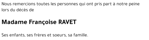 Françoise RAVET