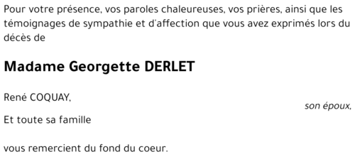 Georgette DERLET