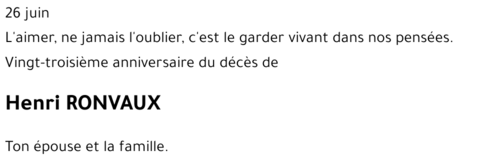Henri RONVAUX