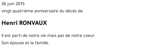 Henri RONVAUX