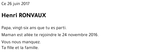 Henri RONVAUX