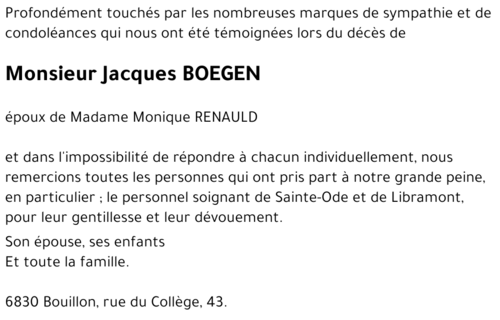 Jacques BOEGEN