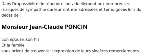 Jean-Claude PONCIN