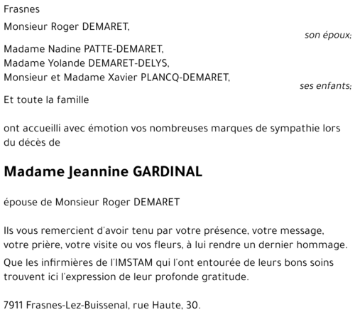 Jeannine GARDINAL