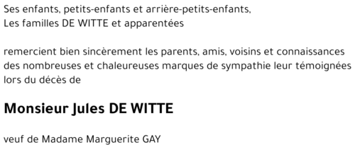 Jules DE WITTE