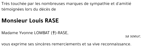 Louis RASE