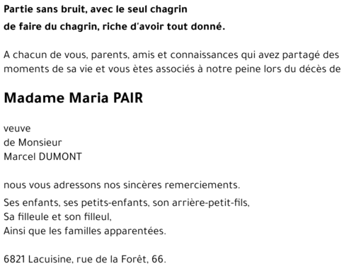 Maria PAIR