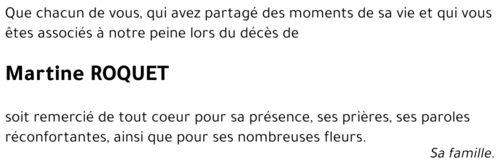 Martine ROQUET