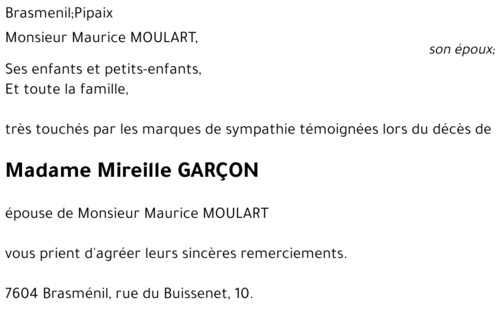 Mireille GARCON