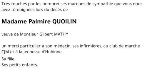 Palmire QUOILIN