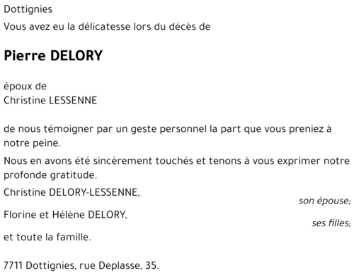 Pierre DELORY