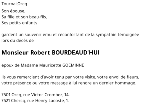 Robert BOURDEAUD'HUI